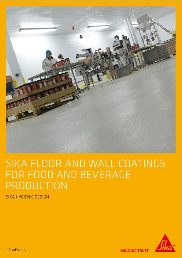 Sika Floor and Wall Coatings for Food and Beverage Production