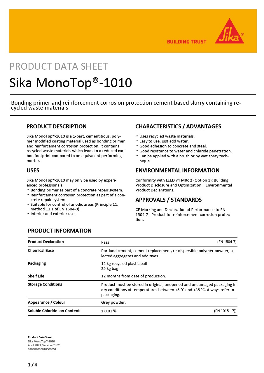 Sika MonoTop®-1010
