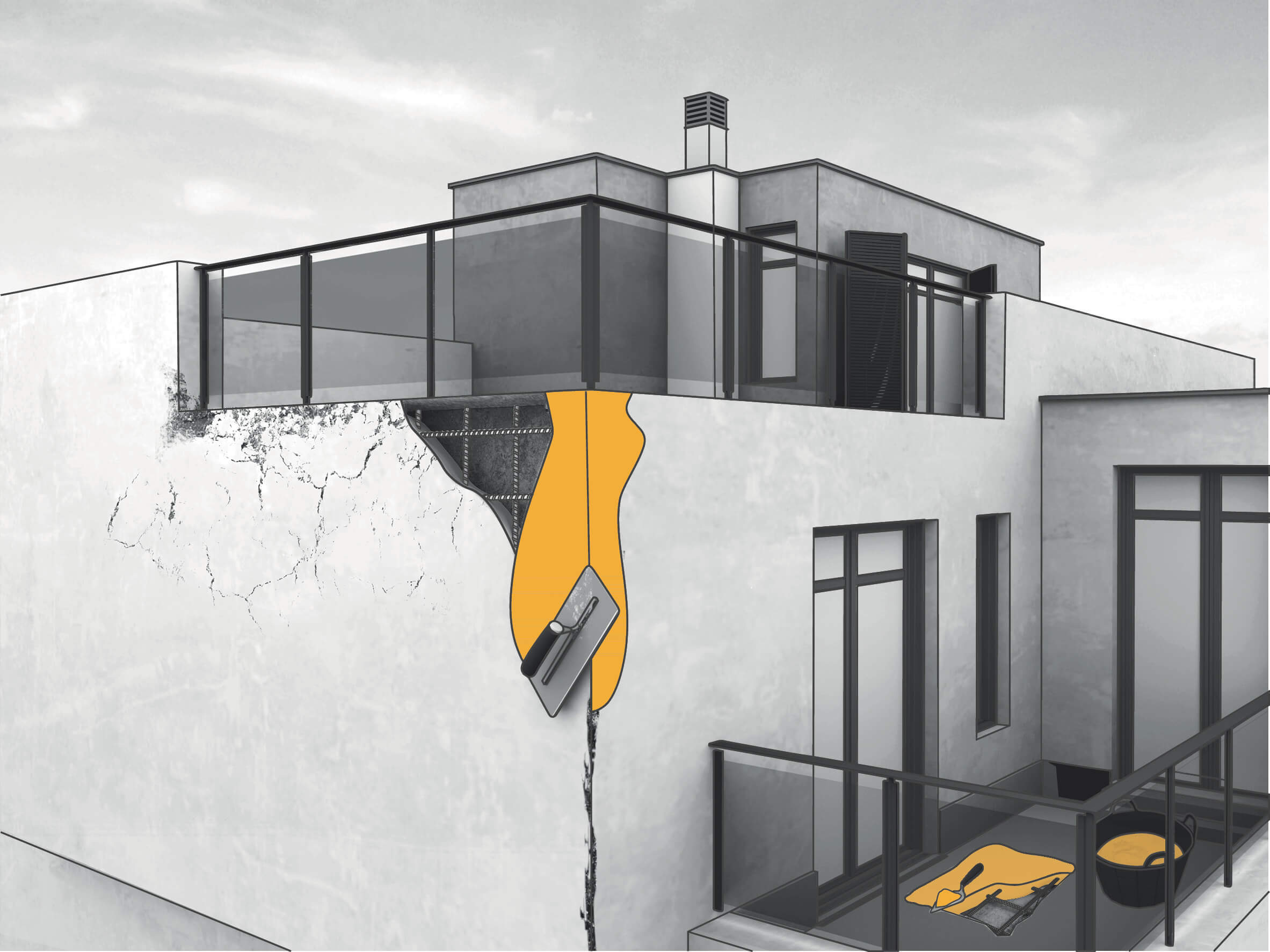 Concrete repair graphic