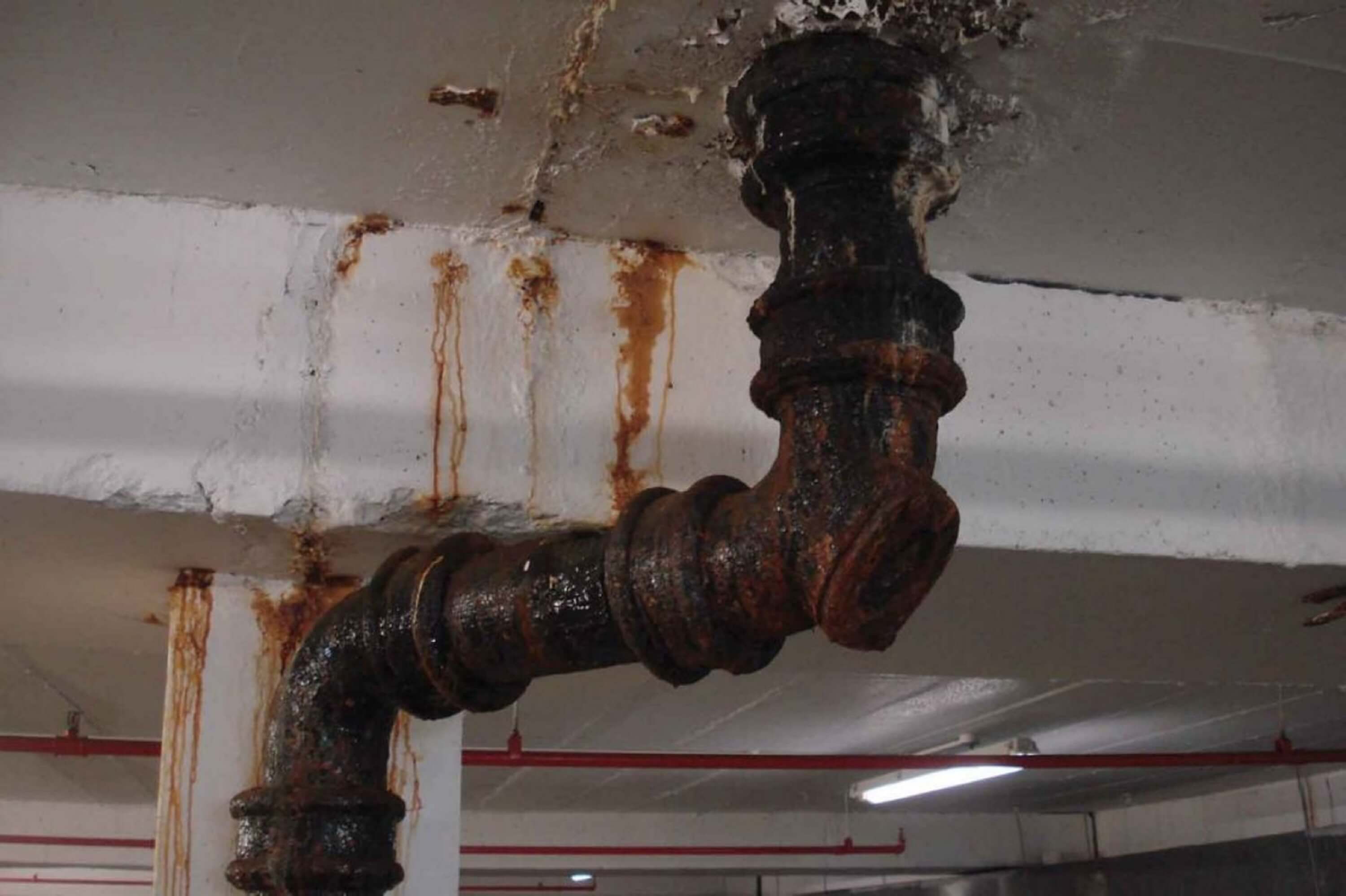 Rainwater Damage Car park Rainwater damage