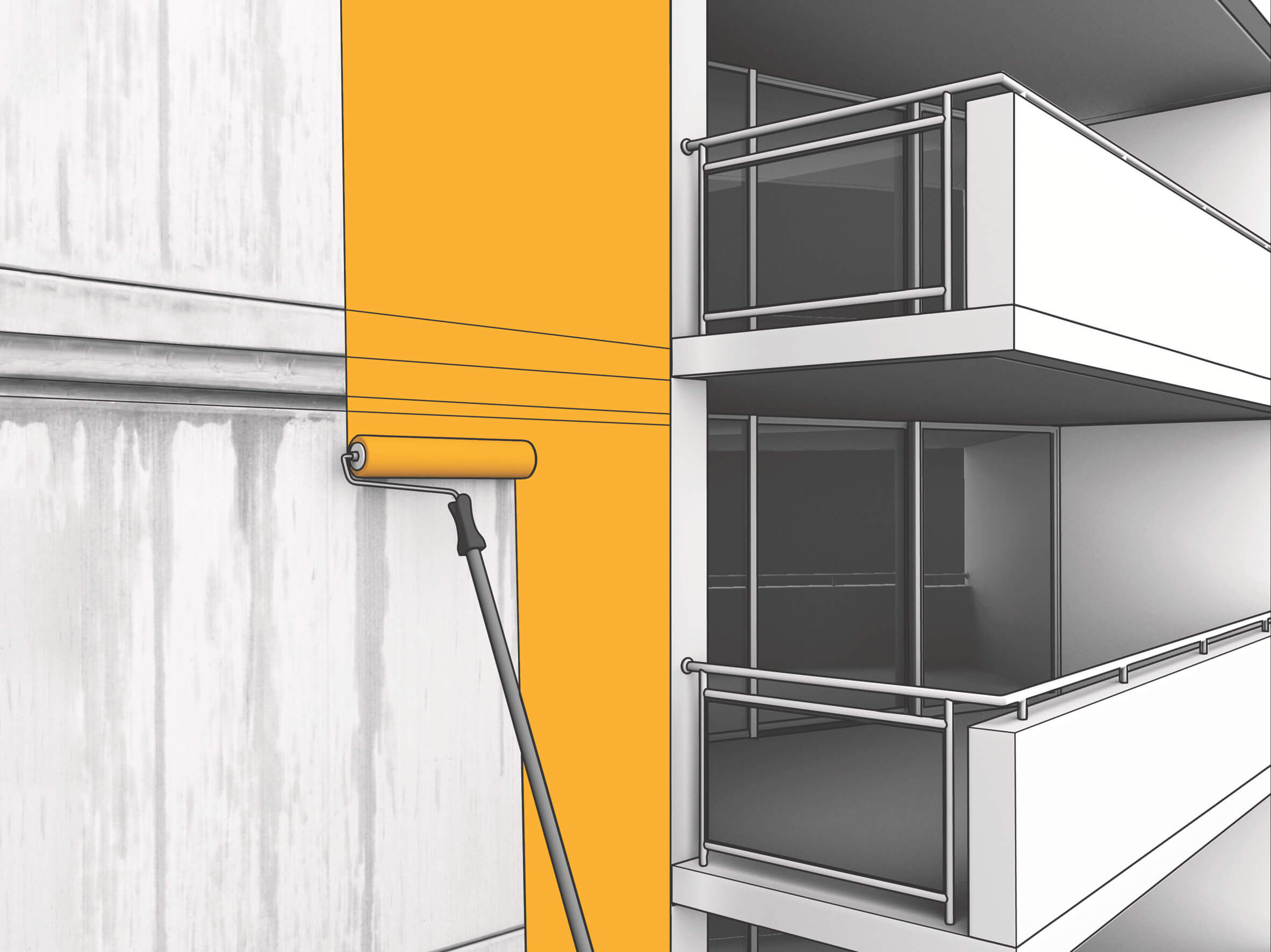 Protective coating graphic